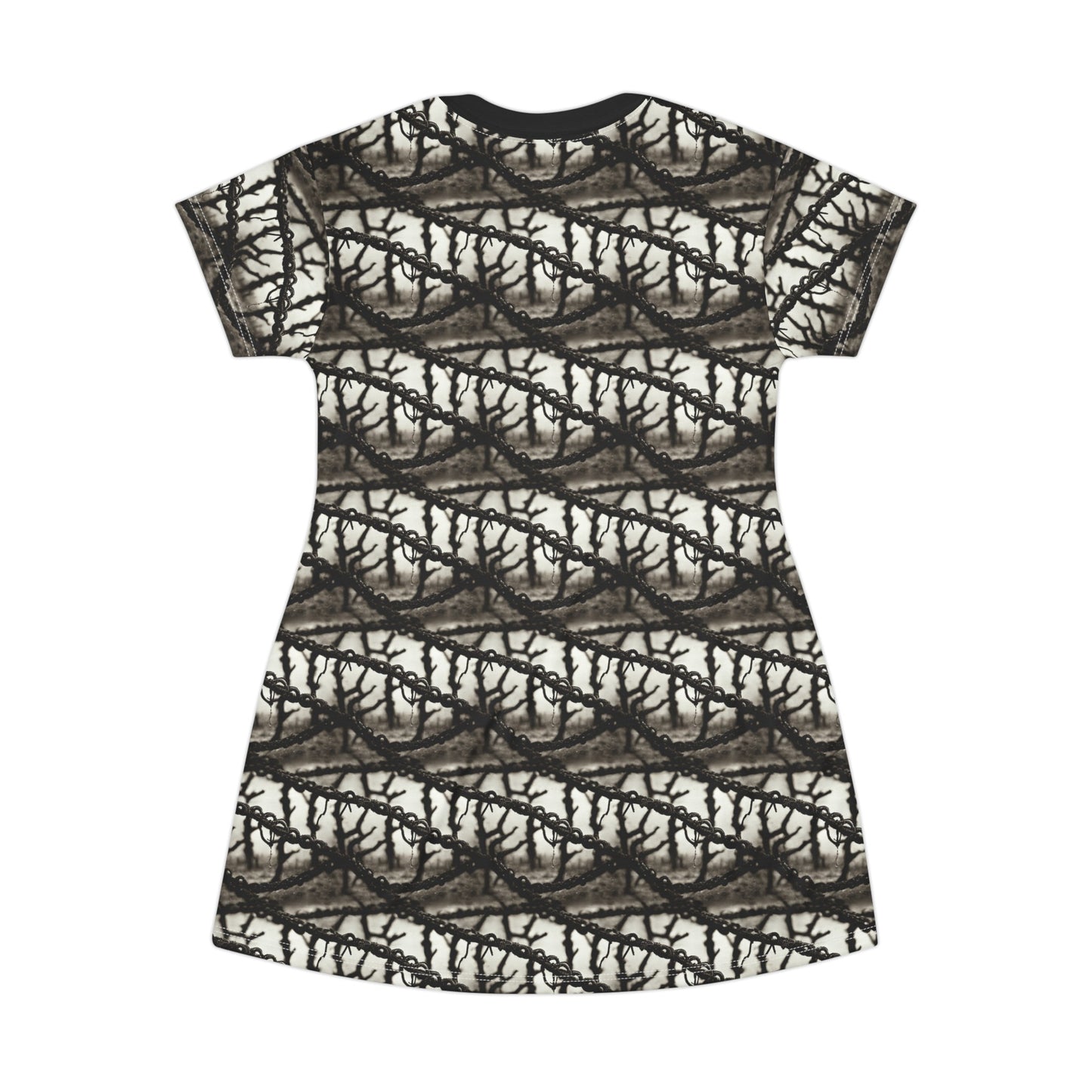 Chained All Over Print T-Shirt Dress