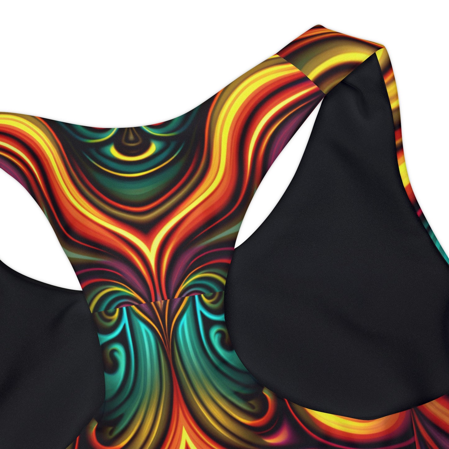 Color Swirl Childrens Two Piece Swimsuit
