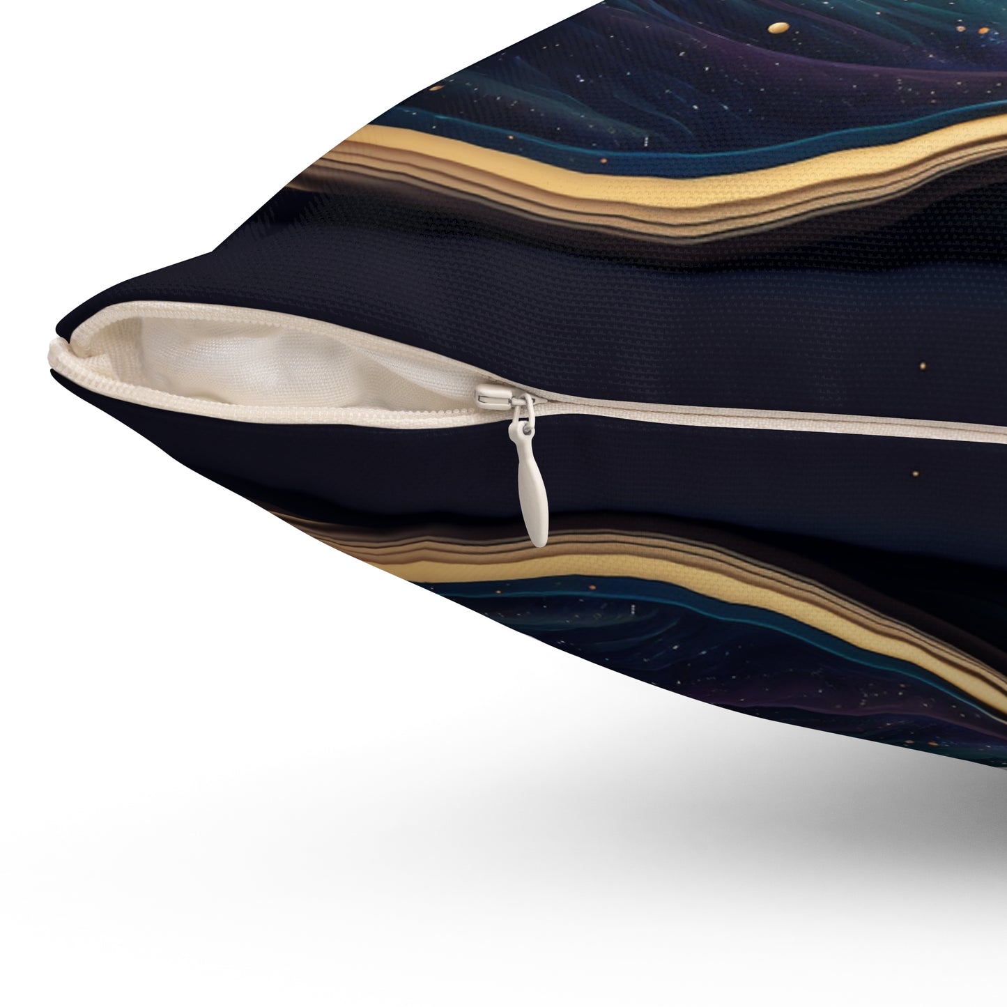 Cosmic Bordered Spun Polyester Pillow