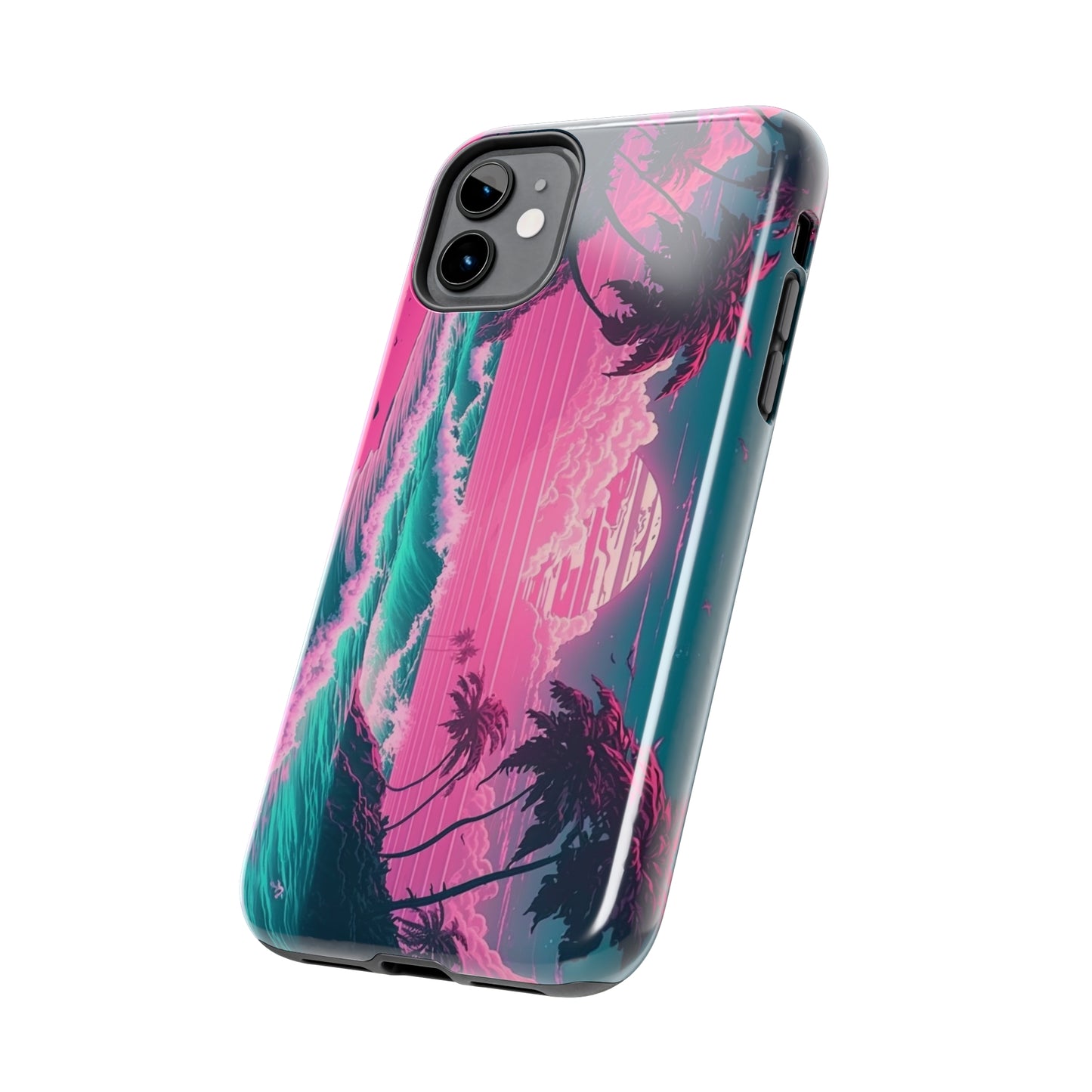 Vaporwave Beach Tough iPhone Case