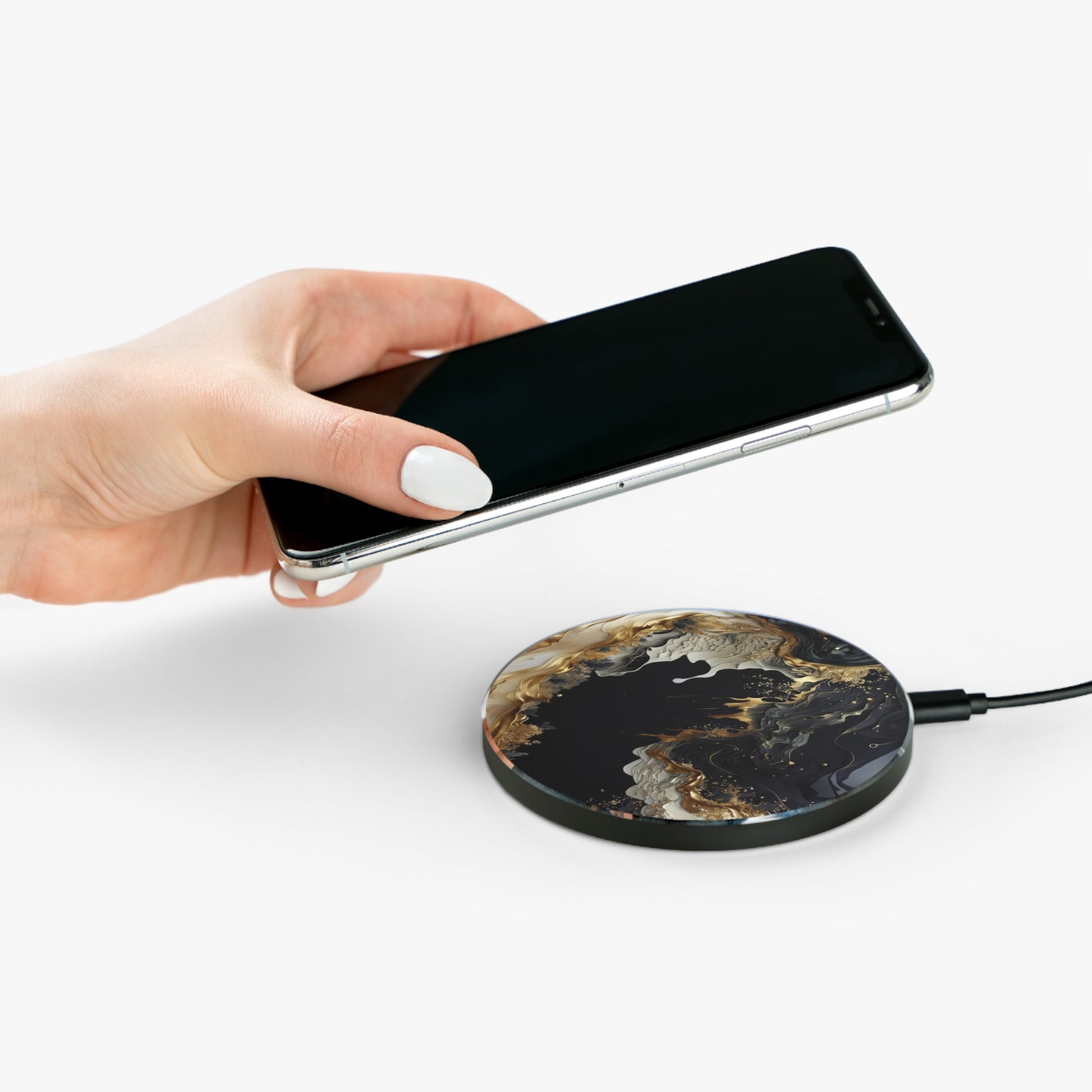Obsidian Flow Print Wireless Charger