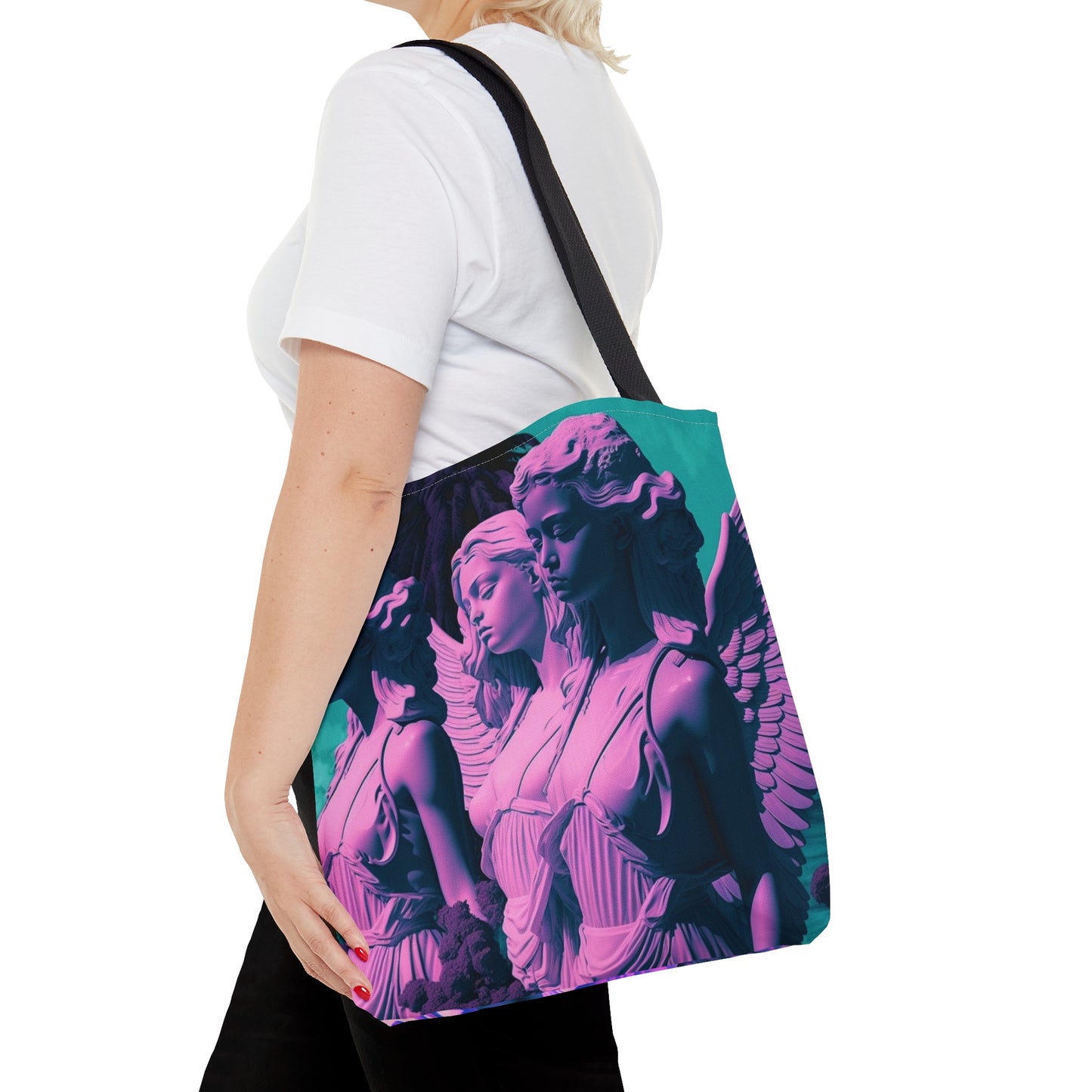 Vaporwave Heavenly Angels Tote Bag