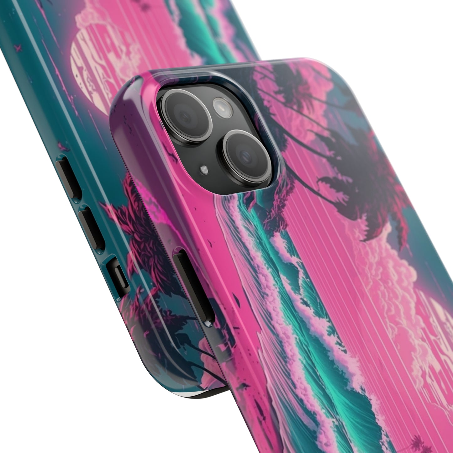 Vaporwave Beach Tough iPhone Case