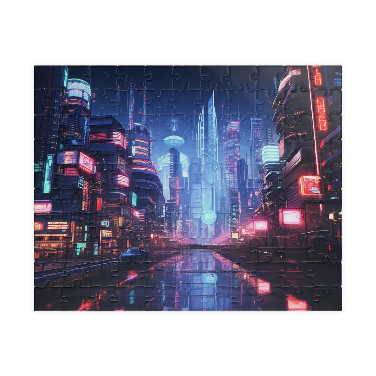 Neo-Tokyo Cityscape Puzzle (110, 252, 500, 1014-piece)